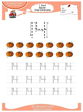Çocuklar İçin Çizgi Çalışma Sayfaları 